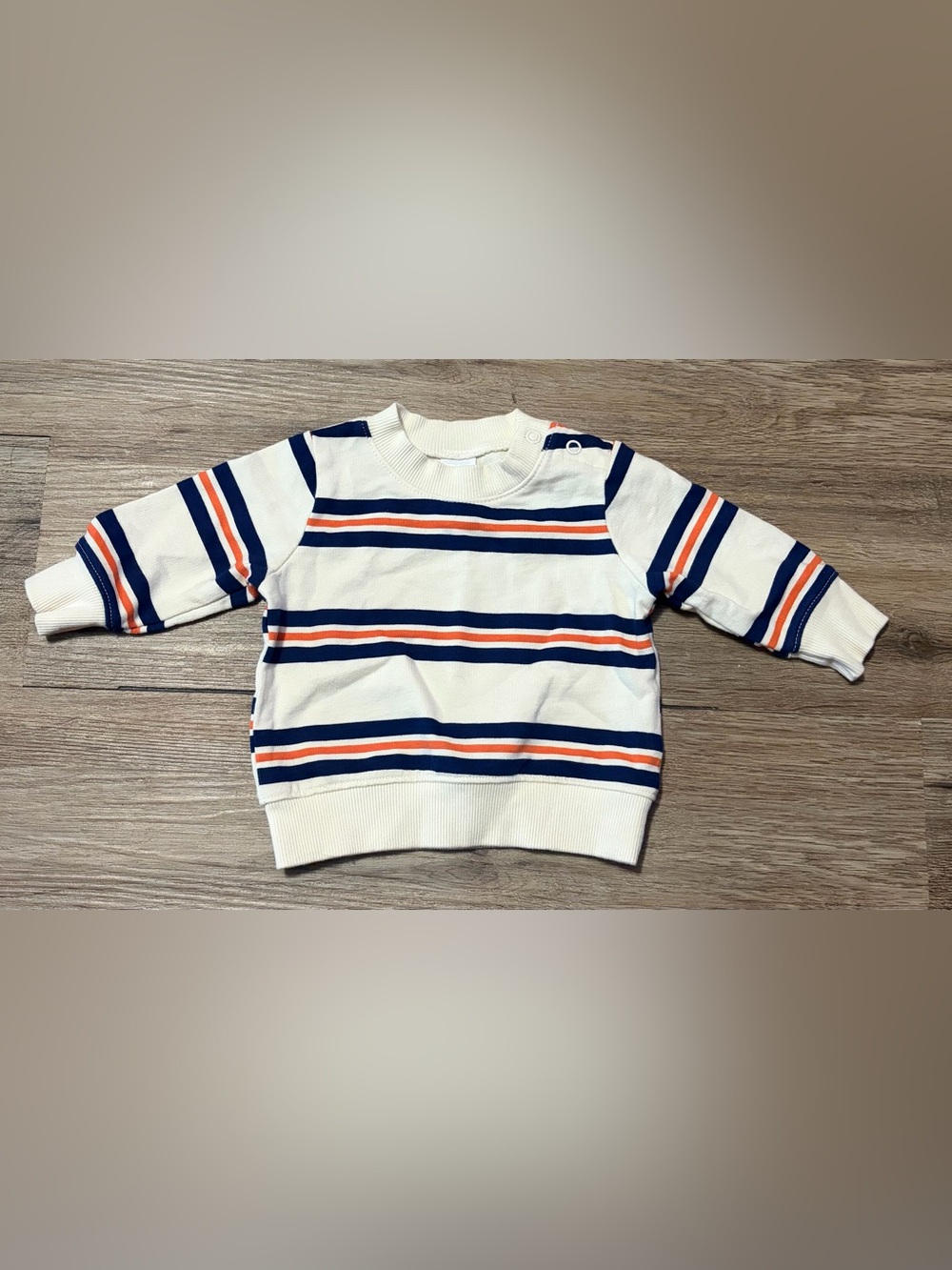 Carters - Classic Striped Crewneck Long Sleeve Shirt - Size 3 Months